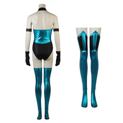 Cosplay Costume Kitana Mortal Kombat 2(2026) Film Cosplay Tenue Bleue Femme