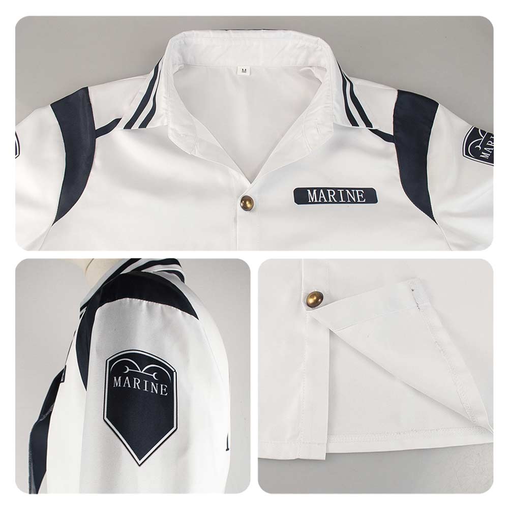 Cosplay Costume Koby One Piece Live Action 2(2026) TV Cosplay Tenue Blanche et Noire Homme