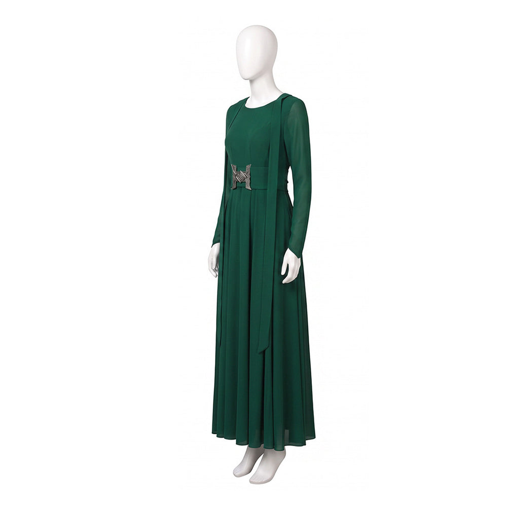 Cosplay Costume Latverian Witch The Avengers Film Cosplay Robe Verte Femme