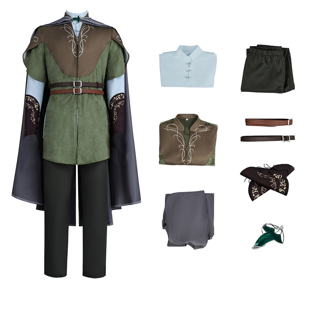 Cosplay Costume Legolas The Lord of the Rings(2026) Film Cosplay Tenue Verte Homme