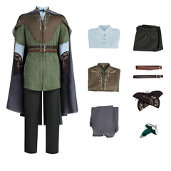 Cosplay Costume Legolas The Lord of the Rings(2026) Film Cosplay Tenue Verte Homme