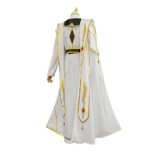 Cosplay Costume Lelouch vi Britannia Code Geass Anime Cosplay Tenue Blanche Homme