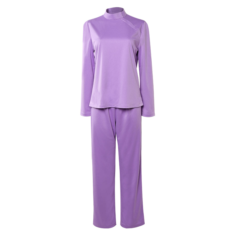 Cosplay Costume Linda Ann Droid(2026) TV Cosplay Tenue Violette Femme