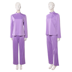 Cosplay Costume Linda Ann Droid(2026) TV Cosplay Tenue Violette Femme