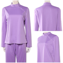 Cosplay Costume Linda Ann Droid(2026) TV Cosplay Tenue Violette Femme