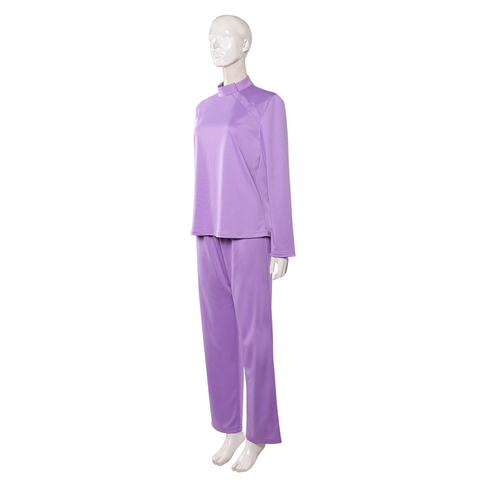 Cosplay Costume Linda Ann Droid(2026) TV Cosplay Tenue Violette Femme