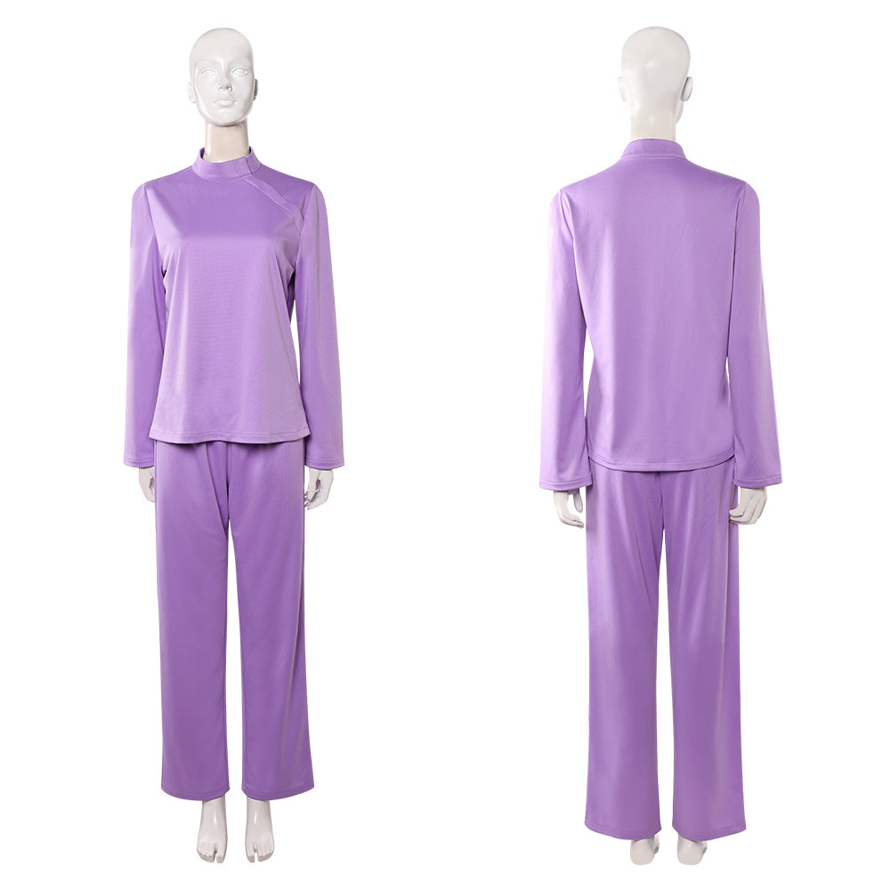 Cosplay Costume Linda Ann Droid(2026) TV Cosplay Tenue Violette Femme
