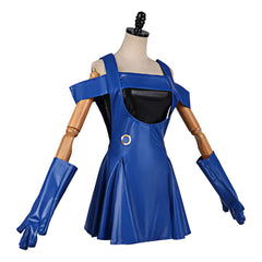 Cosplay Costume Lisa JJBA 7(2026) Anime Cosplay Robe Bleue Femme
