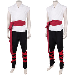 Cosplay Costume Liu Kang Mortal Kombat 2(2026) Film Cosplay Tenue Noire et Blanche Homme