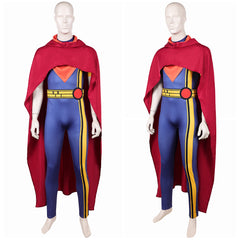 Cosplay Costume Lucas Bishop X-Men '97 Saison 2(2026) TV Cosplay Combinaison Bleue+Cape Rouge Homme