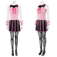 Cosplay Costume Lucy Steel JJBA 7(2026) Anime Cosplay Tenue Rose et Noire Femme