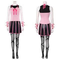 Cosplay Costume Lucy Steel JJBA 7(2026) Anime Cosplay Tenue Rose et Noire Femme