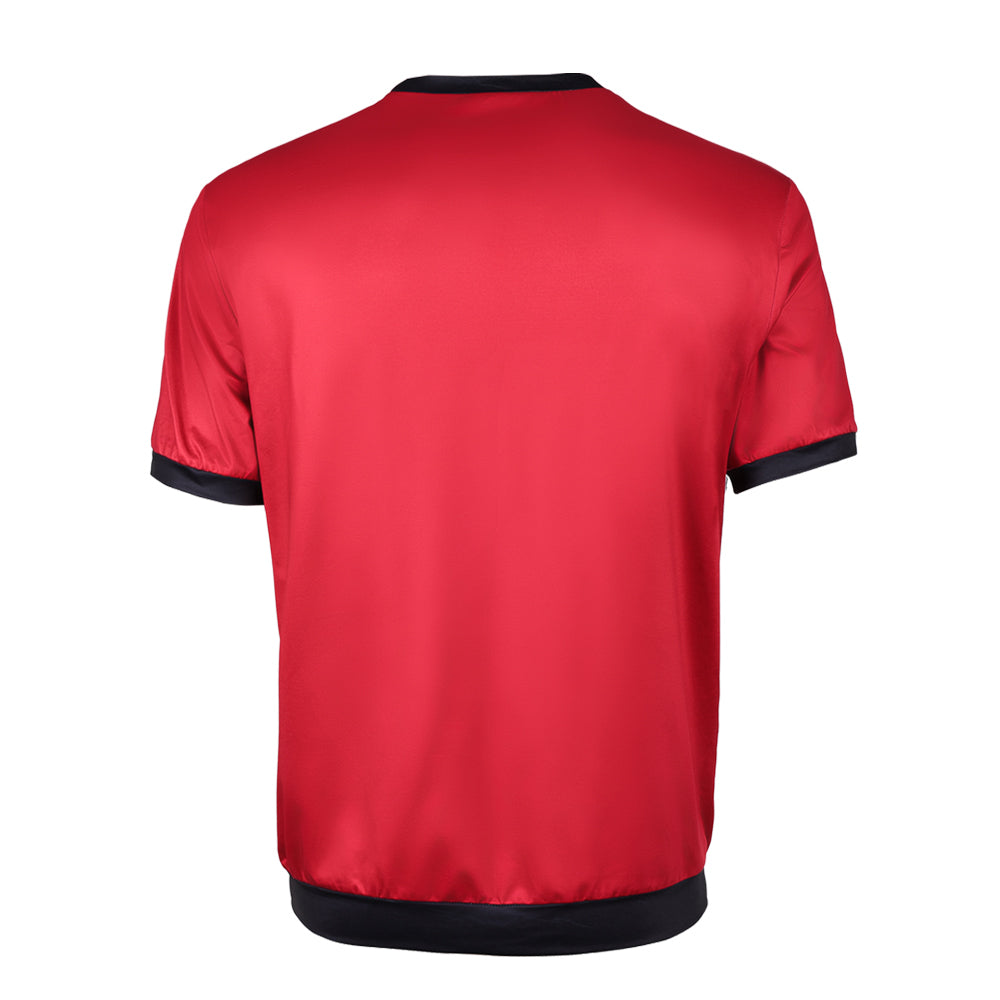 Cosplay Costume Luffy One Piece Live Action 2(2026) TV Cosplay T-shirt Rouge et Noire Homme