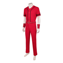 Cosplay Costume Luffy One Piece Live Action 2(2026) TV Cosplay Tenue Rouge Homme Sans Chapeau