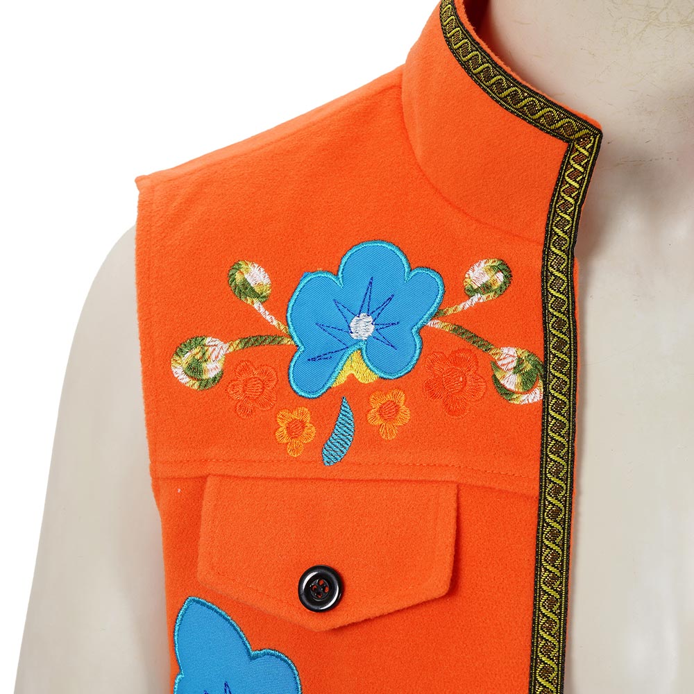 Cosplay Costume Luis Madrigal Descendants: Wicked Wonderland(2026) Film Cosplay Gilet Orange Homme