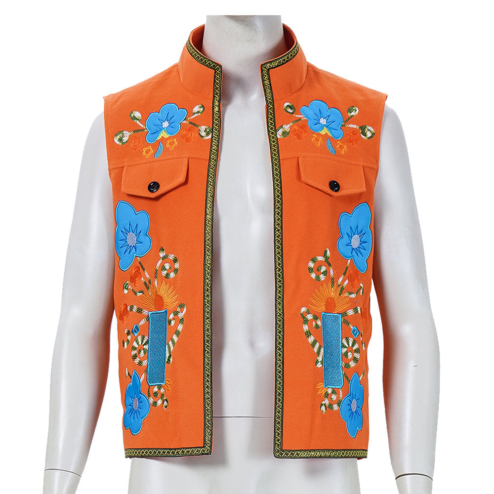 Cosplay Costume Luis Madrigal Descendants: Wicked Wonderland(2026) Film Cosplay Gilet Orange Homme