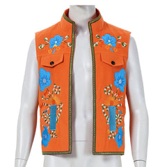 Cosplay Costume Luis Madrigal Descendants: Wicked Wonderland(2026) Film Cosplay Gilet Orange Homme