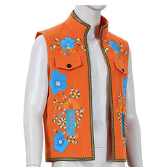 Cosplay Costume Luis Madrigal Descendants: Wicked Wonderland(2026) Film Cosplay Gilet Orange Homme