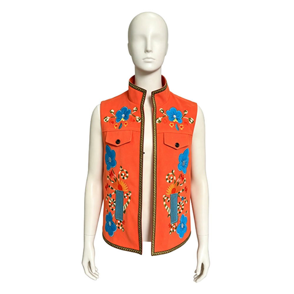 Cosplay Costume Luis Madrigal Descendants: Wicked Wonderland(2026) Film Cosplay Gilet Orange Homme