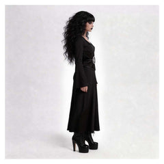 Cosplay Costume Lydia Beetlejuice Film Cosplay Robe Noire Femme