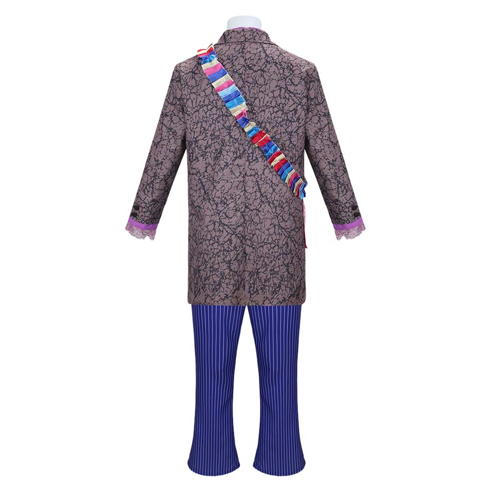 Cosplay Costume Mad Hatter Alice au Pays des Merveilles Film Cosplay Tenue Bleue Homme