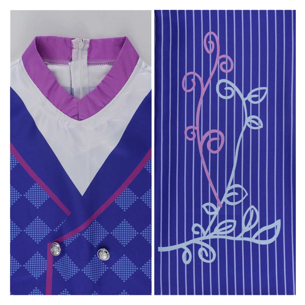 Cosplay Costume Mad Hatter Alice au Pays des Merveilles Film Cosplay Tenue Bleue Homme