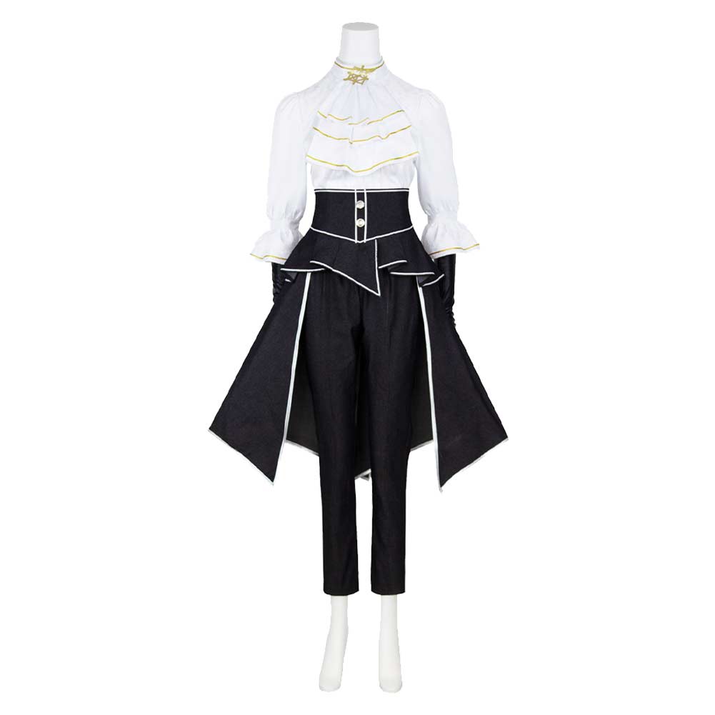 Cosplay Costume Maelle Clair Obscur: Expedition 33 Jeu Cosplay Tenue Noire et Blanche Femme
