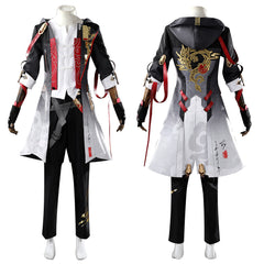 Cosplay Costume Male Trailblazer Honkai: Star Rail Jeu Cosplay Tenue Blanche et Noire Homme