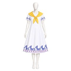 Cosplay Costume Malon The Legend of Zelda: Ocarina of Time Jeu Cosplay Robe Blanche Femme