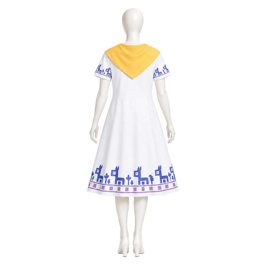 Cosplay Costume Malon The Legend of Zelda: Ocarina of Time Jeu Cosplay Robe Blanche Femme