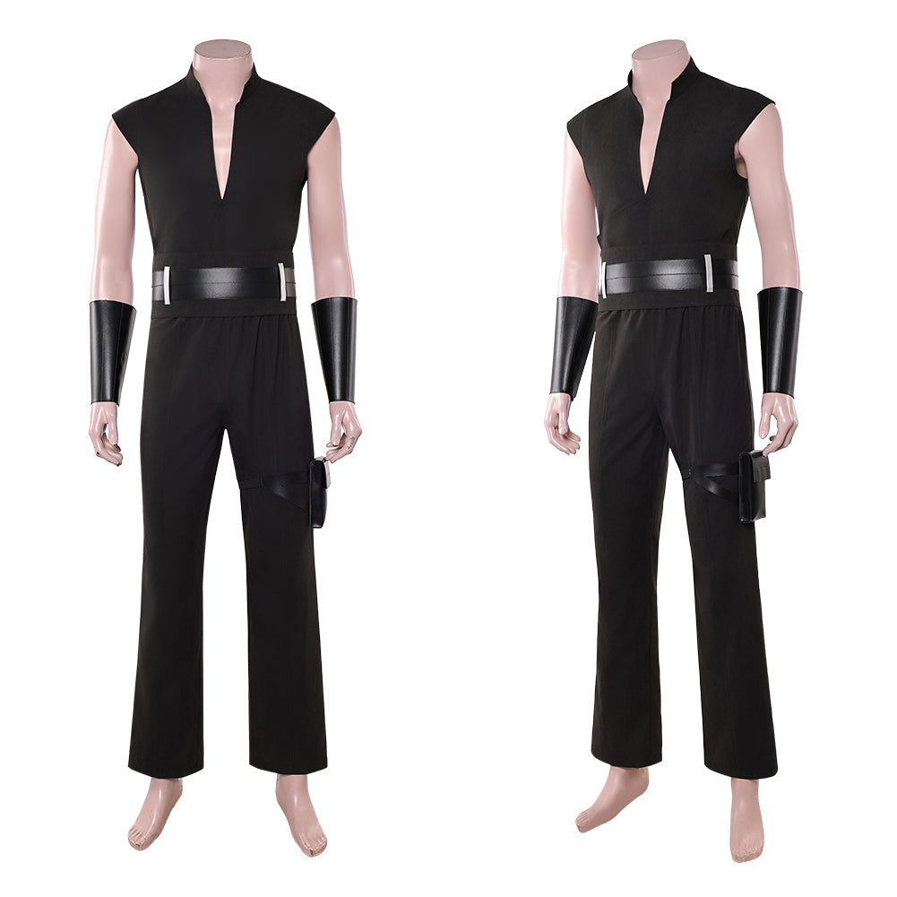 Cosplay Costume Maul Maul: Seigneur de l'Ombre(2026) TV Cosplay Tenue Noire de Gilet Homme