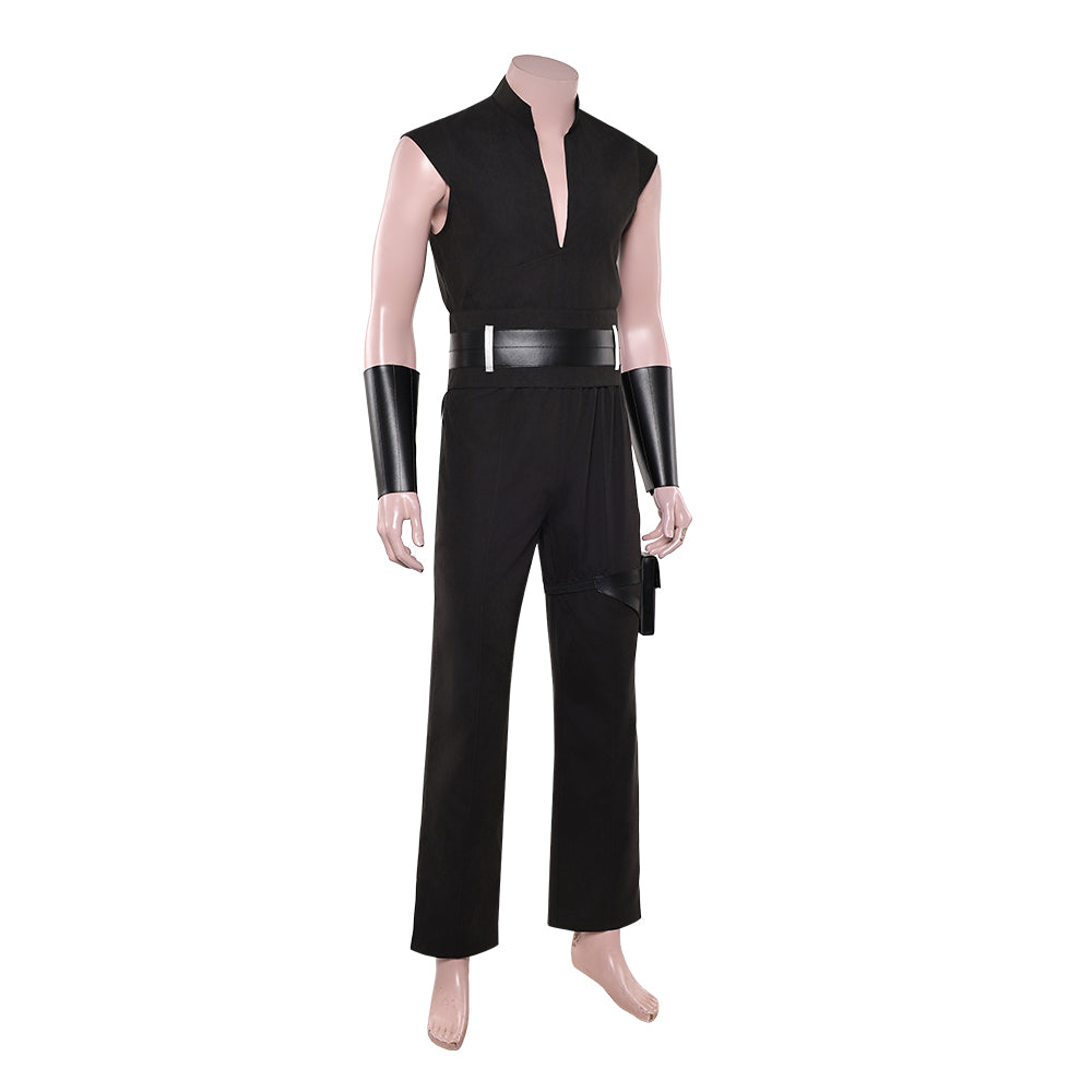 Cosplay Costume Maul Maul: Seigneur de l'Ombre(2026) TV Cosplay Tenue Noire de Gilet Homme