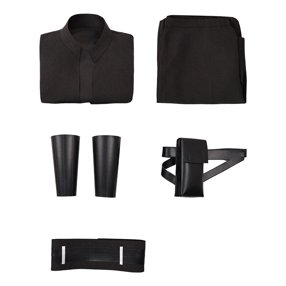 Cosplay Costume Maul Maul: Seigneur de l'Ombre(2026) TV Cosplay Tenue Noire de Gilet Homme