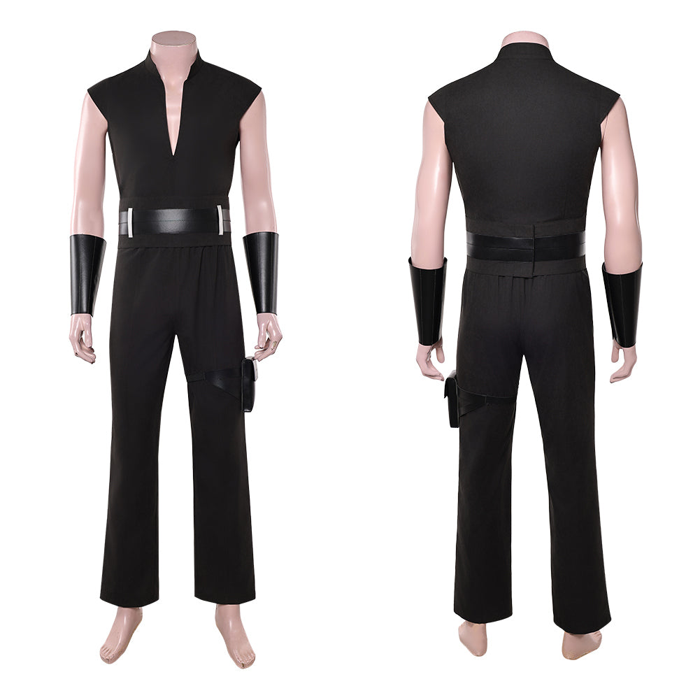 Cosplay Costume Maul Maul: Seigneur de l'Ombre(2026) TV Cosplay Tenue Noire de Gilet Homme