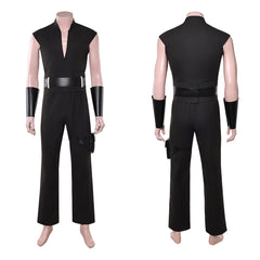 Cosplay Costume Maul Maul: Seigneur de l'Ombre(2026) TV Cosplay Tenue Noire de Gilet Homme