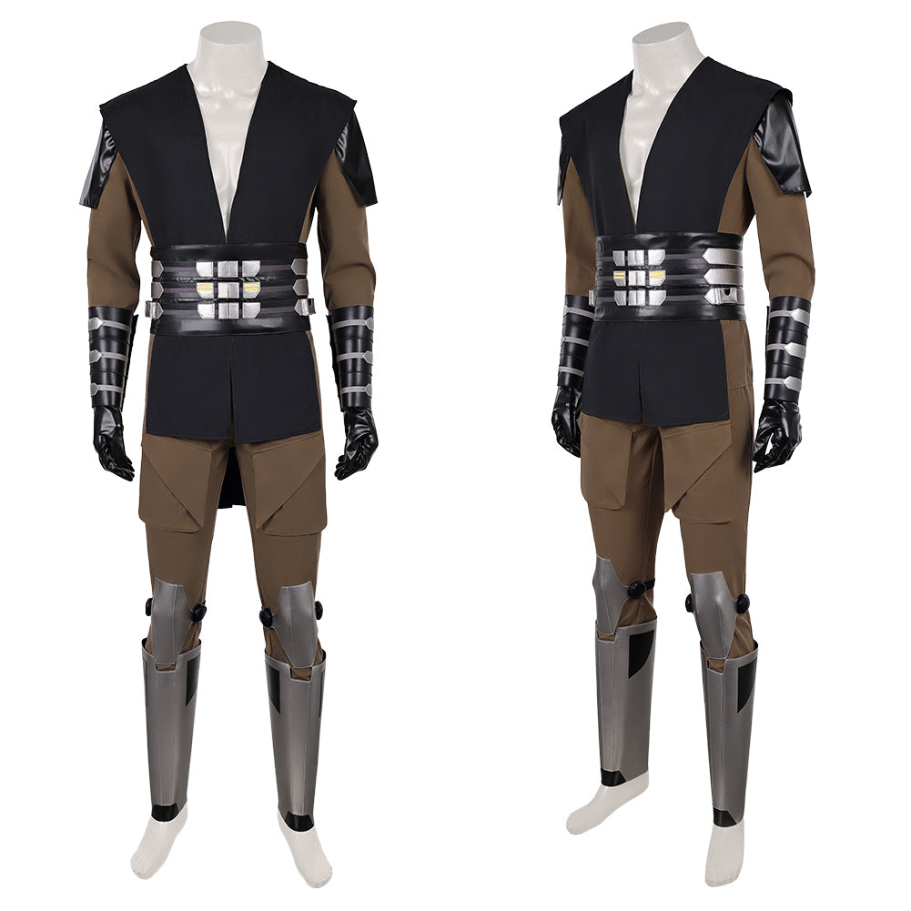 Cosplay Costume Maul Maul: Seigneur de l'Ombre(2026) TV Cosplay Tenue Noire et Verte Homme