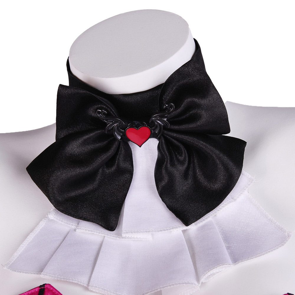 Cosplay Costume Mavis Dracula Monster High TV Cosplay Tenue Rouge Femme