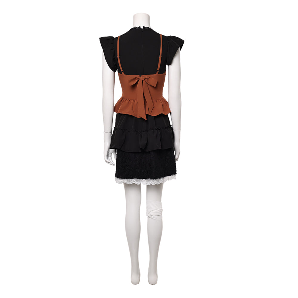 Cosplay Costume Mayu Amakura Fatal Frame 2 Remake(2026) Jeu Cosplay Robe Noire et Brune Tenue Femme
