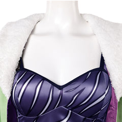 Cosplay Costume Miss Wednesday One Piece Live Action 2(2026) TV Cosplay Tenue Verte et Violette Femme