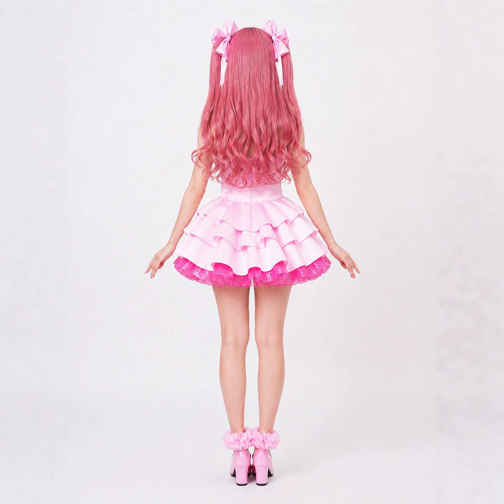 Cosplay Costume Mizi Alien Stage(2026) TV Cosplay Robe Rose Femme