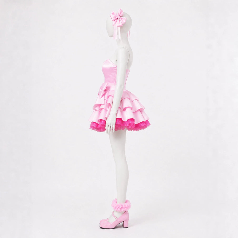 Cosplay Costume Mizi Alien Stage(2026) TV Cosplay Robe Rose Femme