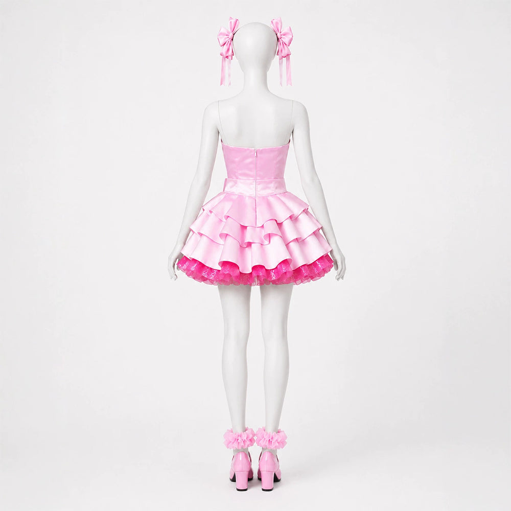 Cosplay Costume Mizi Alien Stage(2026) TV Cosplay Robe Rose Femme