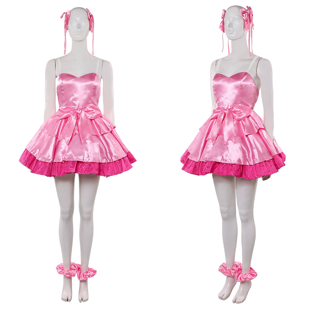Cosplay Costume Mizi Zombie Stage Alien Stage(2026) TV Cosplay Robe Rose Femme Ver.2