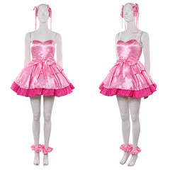 Cosplay Costume Mizi Zombie Stage Alien Stage(2026) TV Cosplay Robe Rose Femme Ver.2