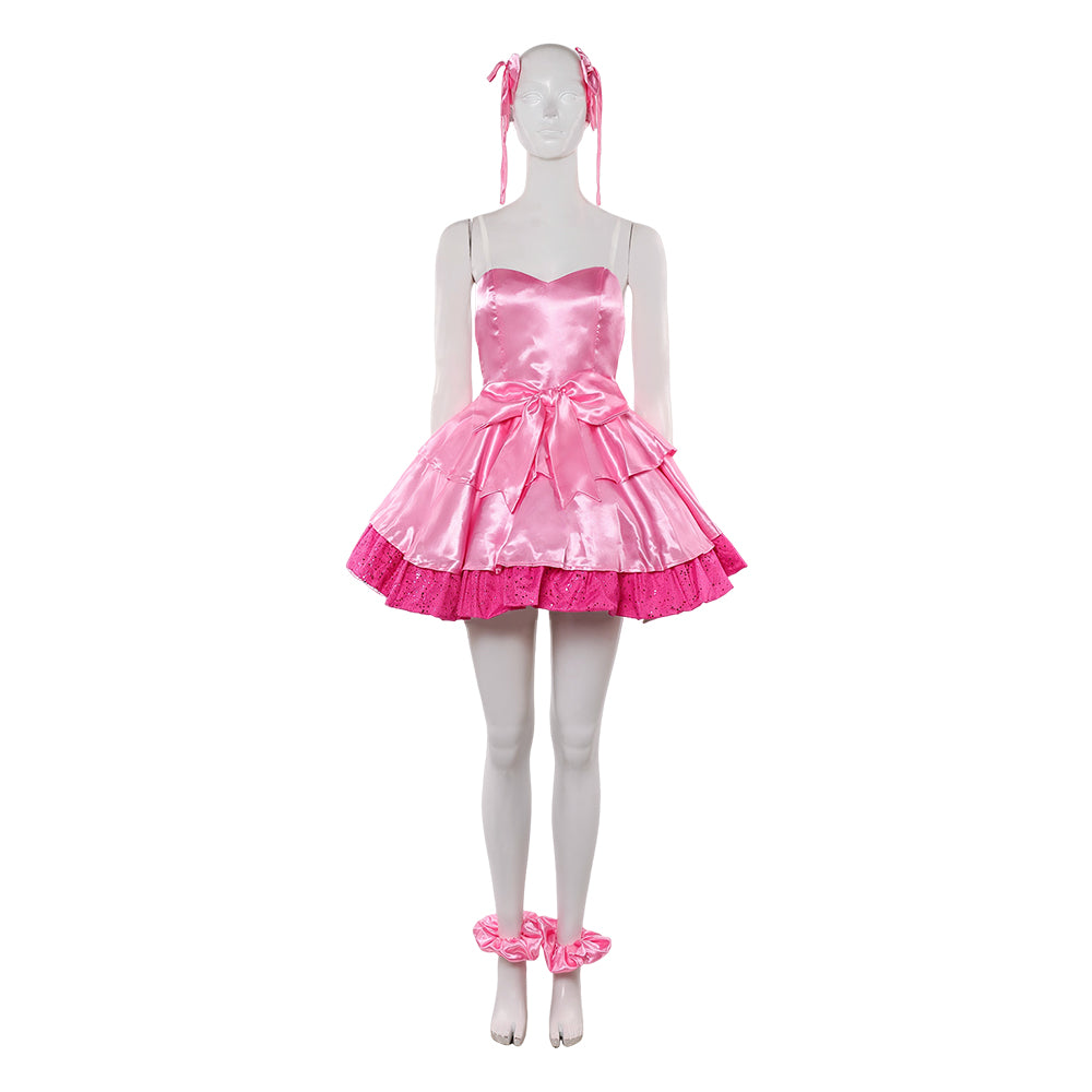 Cosplay Costume Mizi Zombie Stage Alien Stage(2026) TV Cosplay Robe Rose Femme Ver.2