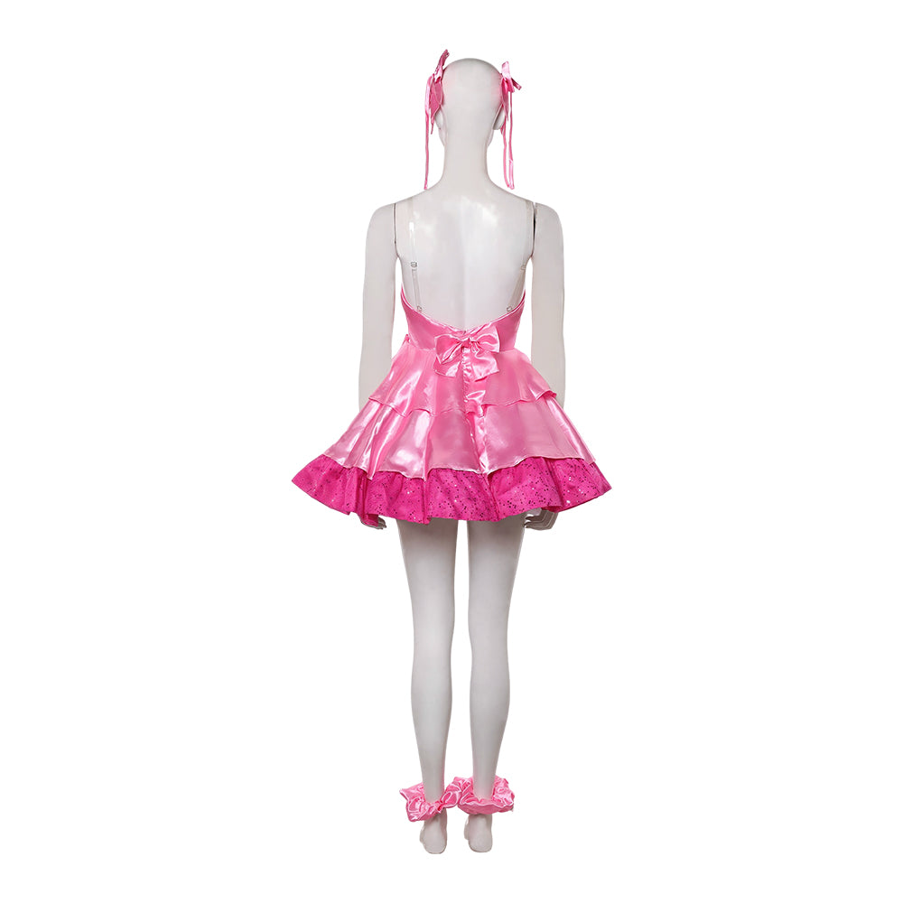 Cosplay Costume Mizi Zombie Stage Alien Stage(2026) TV Cosplay Robe Rose Femme Ver.2
