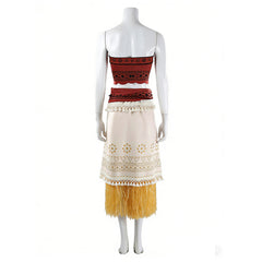 Cosplay Costume Moana Vaiana en Live Action(2026) Film Cosplay Tenue Beige et Jaune Femme