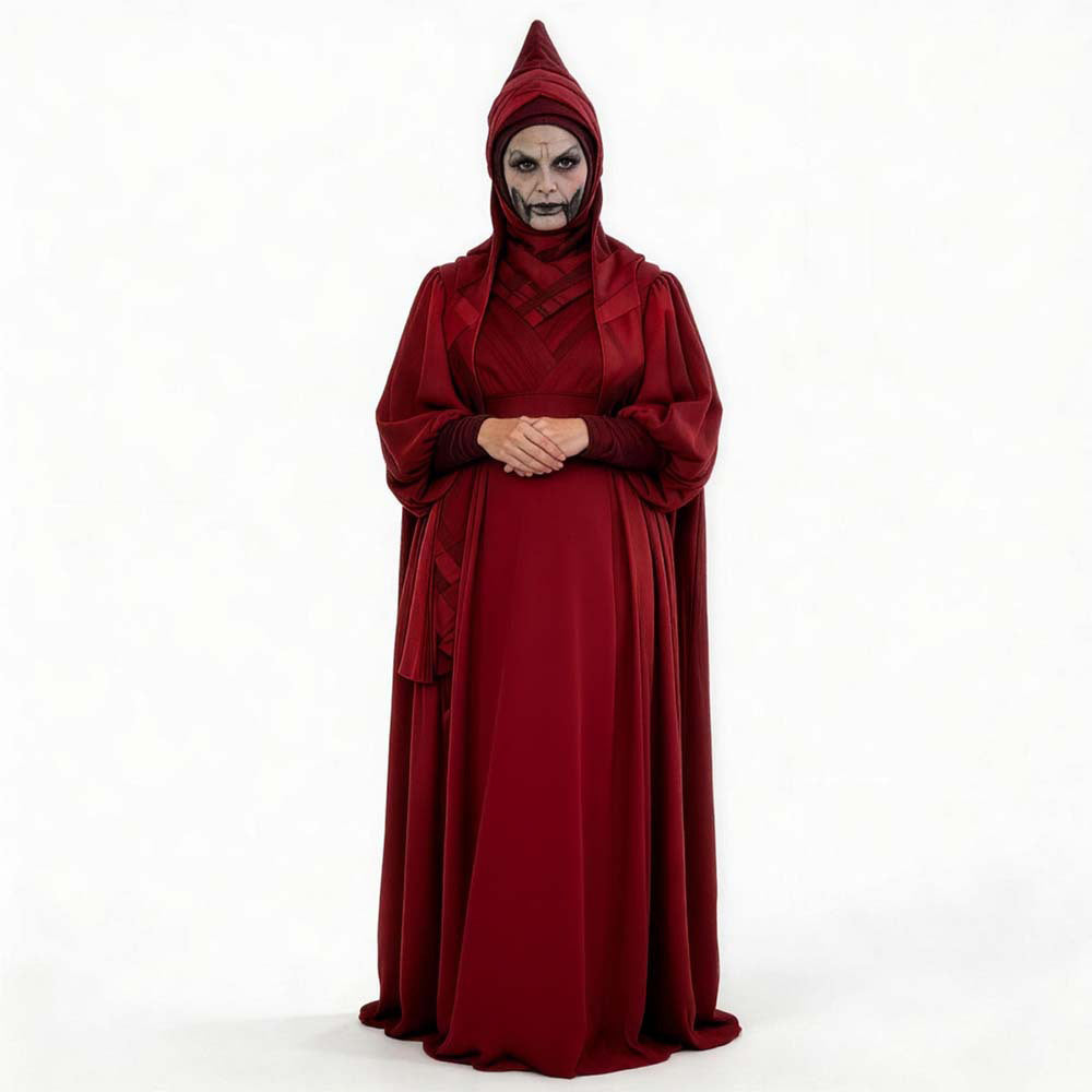 Cosplay Costume Mother Talzin La Guerre des Étoiles The Clone Wars TV Cosplay Robe Rouge Femme