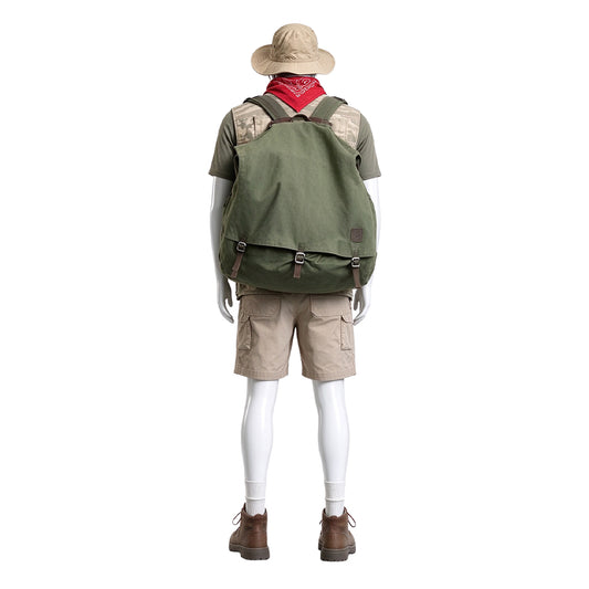 Cosplay Costume Mouse Finbar Jumanji: Open World(2026) Film Cosplay Tenue Beige et Verte Homme
