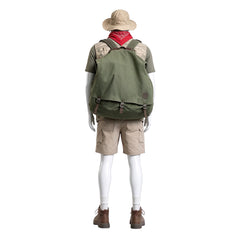 Cosplay Costume Mouse Finbar Jumanji: Open World(2026) Film Cosplay Tenue Beige et Verte Homme